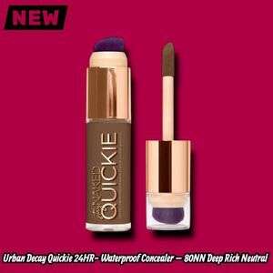 New Urban Decay Quickie 24HR Full-Coverage Waterproof Concealer – 80NN Deep Rich